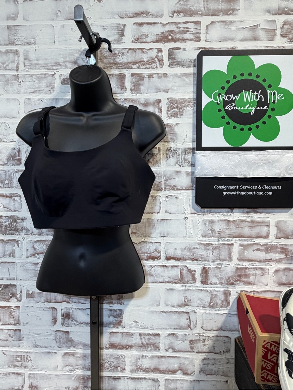 lululemon athletica Black Supportive Crop Bralette